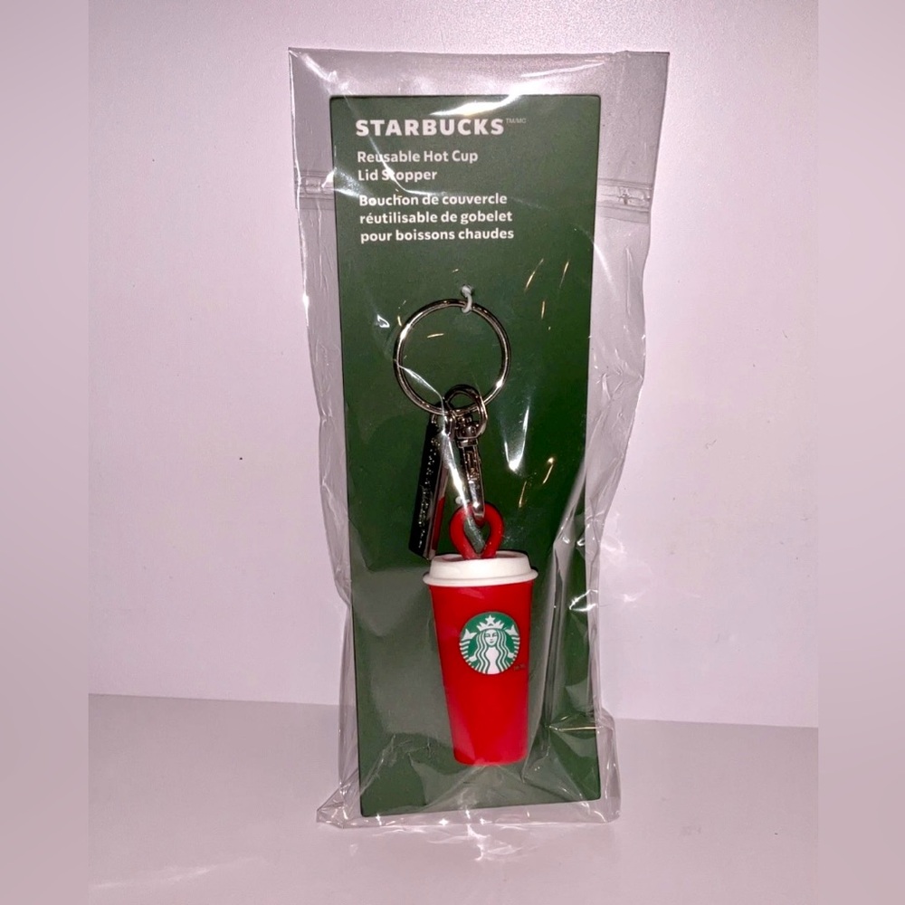 Starbucks 2025 Holiday Reuseable Hot Cup Lid Stopper Limited Edition Red Cup